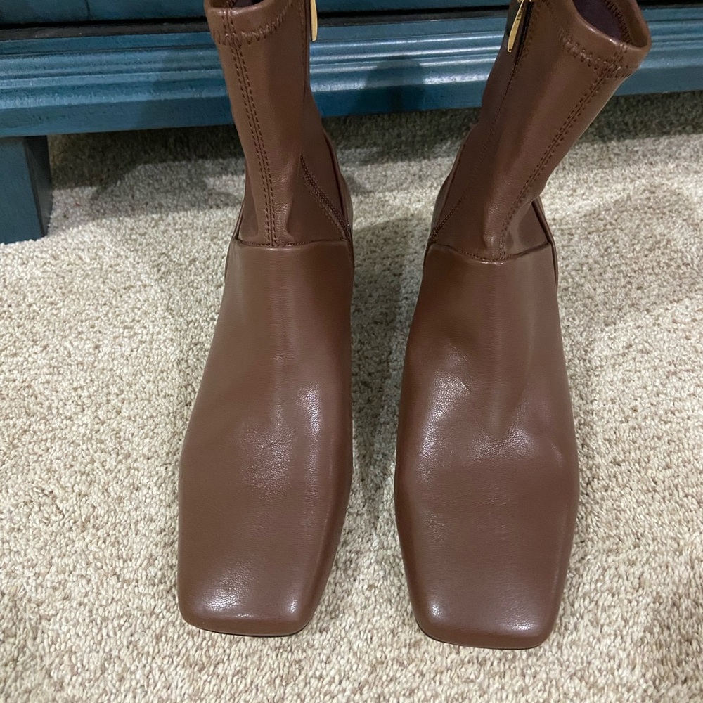 Franco Sarto Chocolate Ankle Booties - Picture 2 of 6